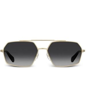 Moschino Square-Frame Sunglasses - Metallic
