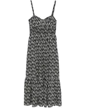 Ulla Johnson Nadine Spaghetti-Strap Printed Dress - White