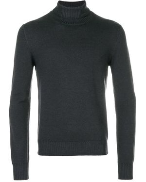 D4.0 Klassischer Rollkragenpullover - Schwarz