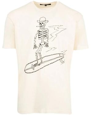 Cout de la Liberte Surf-print T-shirt - Natural