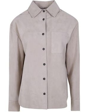 DR. HOPE Pocket Suede Jacket - Gray