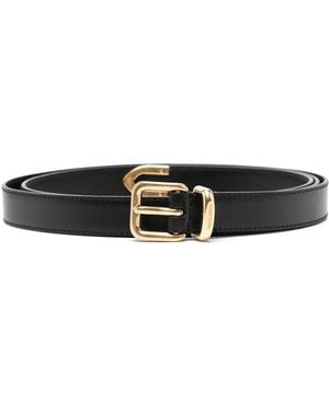 Miu Miu Gürtel Aus Leder - Schwarz