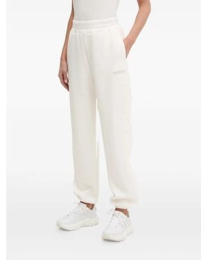 Guess Logo-Detail Track Trousers - White