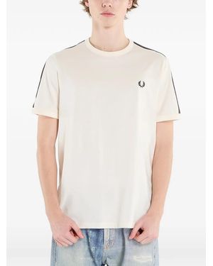 Fred Perry Tape Ringer T-Shirt - White