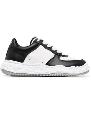 Maison Mihara Yasuhiro Wayne Low Leather Trainers For - White