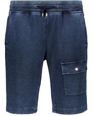 Moorer Cotton Bermuda Shorts - Blue