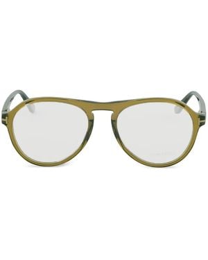 Tom Ford Pilot-Frame Full-Rim Eyeglasses - Green