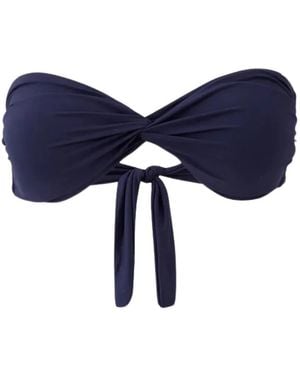 Melissa Odabash Nevis Twisted Bikini Top - Blue