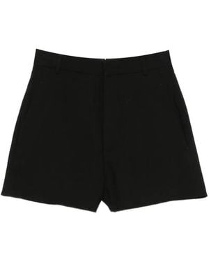 Ann Demeulemeester Belt-Loop Shorts - Black