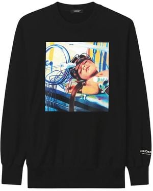 Undercover Sweatshirt mit grafischem Print - Schwarz