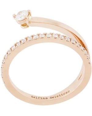 Delfina Delettrez 18Kt Champagne Marry Me Diamond Ring - White