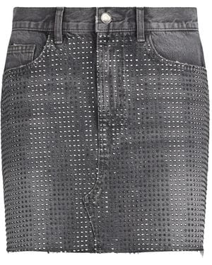 Liu Jo Jeansrock mit ausgefranstem Saum - Grau