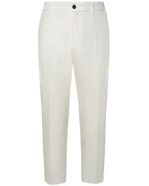 BE ABLE Pantalon Plissé À Taille Élastiquée - White