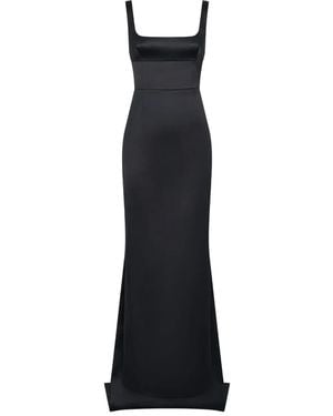 Nicholas Square-Neck Maxi Dress - Black