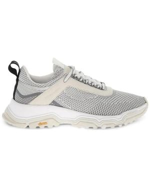 Woolrich Perforated Suede-Trim Trainers - White