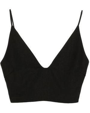 Jil Sander V-Neck Tank Top - Black