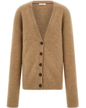 Ferragamo Klassischer Strickmantel - Braun