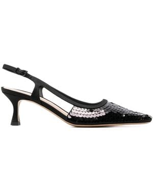 Roberto Festa Sequin-Embellished 70Mm Court Shoes - Black