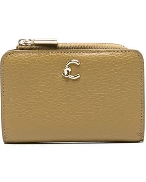 Coccinelle C-Me Grained Leather Wallet - Natural