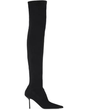 Le Silla Cuissardes Bella En Cuir - Black