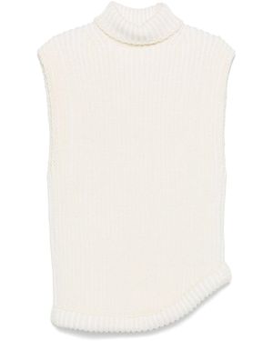 Victoria Beckham Roll-Neck Vest - White