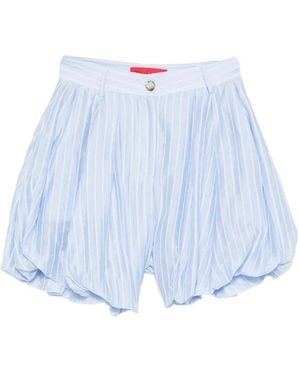 Thelatest Dafne Striped Balloon Shorts - Blue