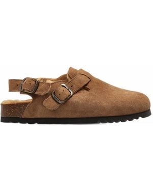 Scholl Fae Backstrap Sandalen Aus Wildleder - Braun