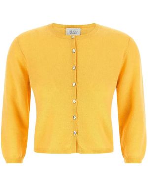 Be You Fein Gestrickter Cardigan - Gelb