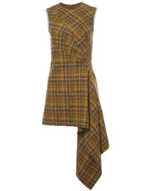 Monse Draped Tweed Mini Dress - Natural