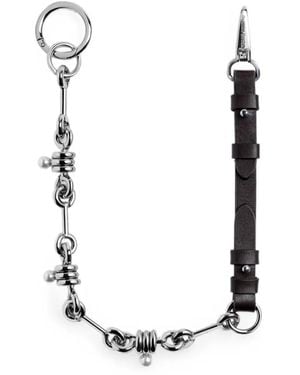 Simone Rocha Bridle Portemonnee Met Parel En Schakelketting - Metallic