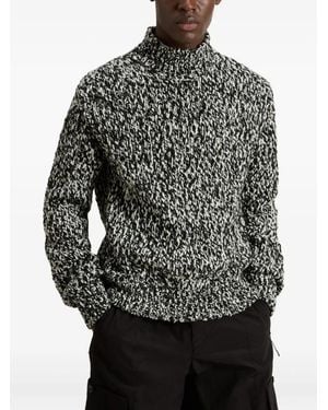 Woolrich Melierter Pullover Mit Stehkragen - Grau