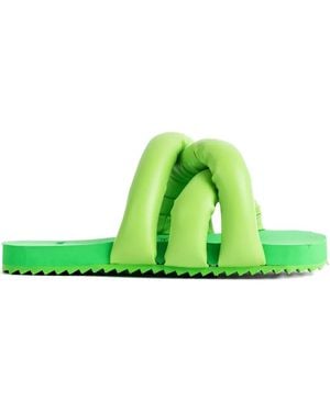 Yume Yume Padded Twisted-Strap Sandals - Green
