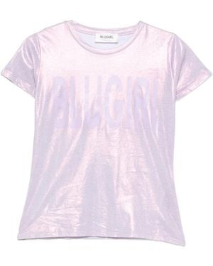 Blugirl Blumarine Logo-Print T-Shirt - Pink