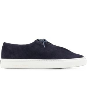 Jacques Soloviere Jim Fringed Suede Sneakers - Blue