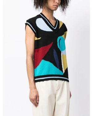 BETHANY WILLIAMS Graphic-Print Sleeveless Vest - Blue