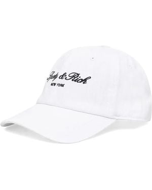 Sporty & Rich Logo-Embroidered Baseball Cap - White