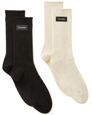 Karl Lagerfeld K/Essential Socks (Pack Of Two) - Black