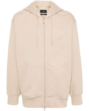 Y-3 ジップアップ パーカー - ナチュラル