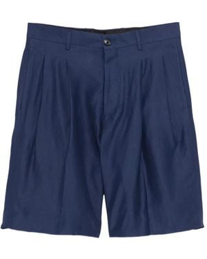 Laneus Pleated Shorts - Blue
