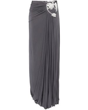 Christopher Esber Sculptured Loop Drape マキシスカート - グレー