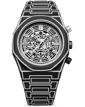 D1 Milano Polycarbonat Skeleton Chronograph 40,5Mm - Schwarz
