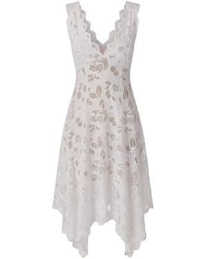 Monse Eyelet Laced Midi Dress - White