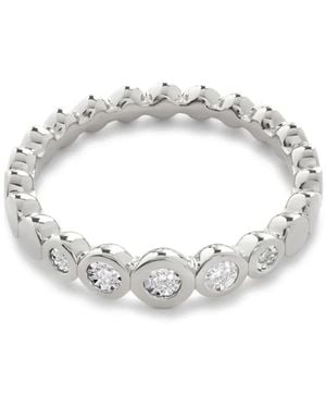 Monica Vinader Bague D'Éternité Graduated - Blanc