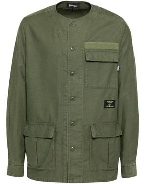 PEACE AND AFTER Hemd Mit Mehreren Taschen - Grün