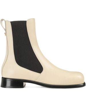 Sergio Rossi 25Mm Avenue Chelsea Leather Boots - Black