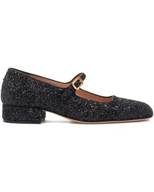 Bally Rina Glitter Court Shoes - Black