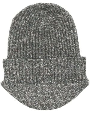 RANRA Gerippte Beanie Mit Meliertem Effekt - Grau