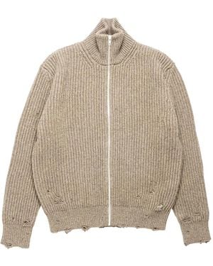 MM6 by Maison Martin Margiela エルボーパッチ カーディガン - ナチュラル