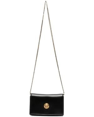 Versace Medusa Plaque Chain-Link Shoulder Bag - White