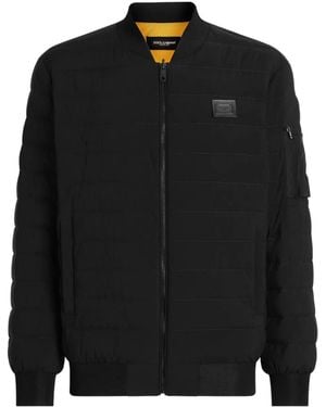 Dolce & Gabbana Quilted Zip-Up Jacket - Black